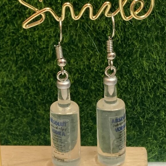 Alcohol Earring, Drink Earring, Vodka Earring, Gift Idea, Silly Food Earring - Picture 5 of 7